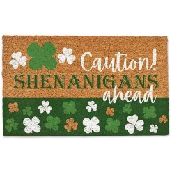 Online Kirklands Home Caution Shenanigans Ahead Doormat