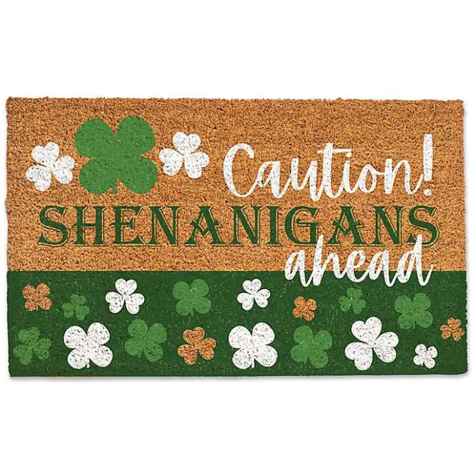 Online Kirklands Home Caution Shenanigans Ahead Doormat