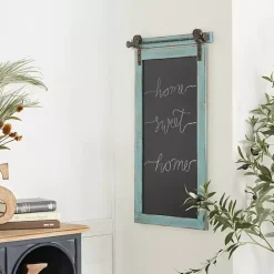 Sale Kirklands Home Cerulean Distressed Blackboard Wall Plaque Blue