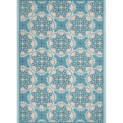 Kirklands Home Cerulean Medallion Outdoor Area Rug, 5x7