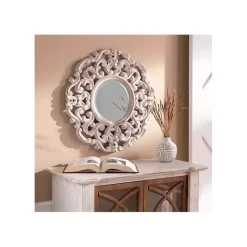 Sale Kirklands Home Champagne Abstract Wood Mirror