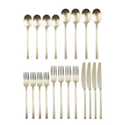 Best Kirklands Home Champagne Glimmer 20-pc. Flatware Set Gold