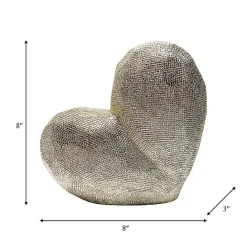 Hot Kirklands Home Champagne Heart Figurine Gold