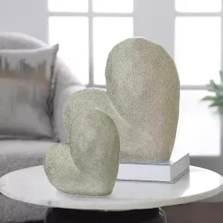 Hot Kirklands Home Champagne Heart Figurine Gold