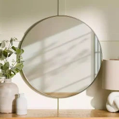 Outlet Kirklands Home Champagne Nouveau Round Wall Mirror