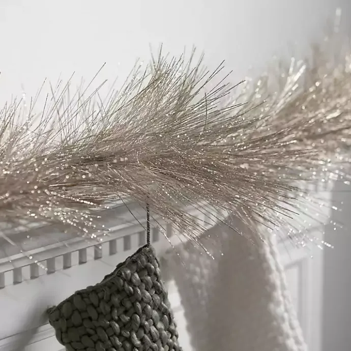 Sale Kirklands Home Champagne Sparkle Pine Christmas Garland Gold
