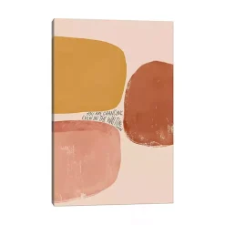 Outlet Kirklands Home Changing Even in the Waiting Canvas Art Print Pink