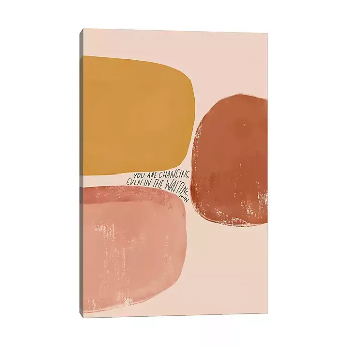 Outlet Kirklands Home Changing Even in the Waiting Canvas Art Print Pink