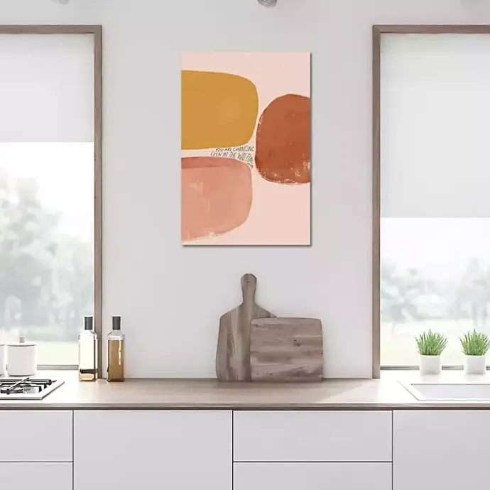 Outlet Kirklands Home Changing Even in the Waiting Canvas Art Print Pink