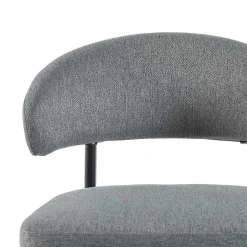 Outlet Kirklands Home Charcoal and Black Curved Dining Chairs, Set of 2 Gray