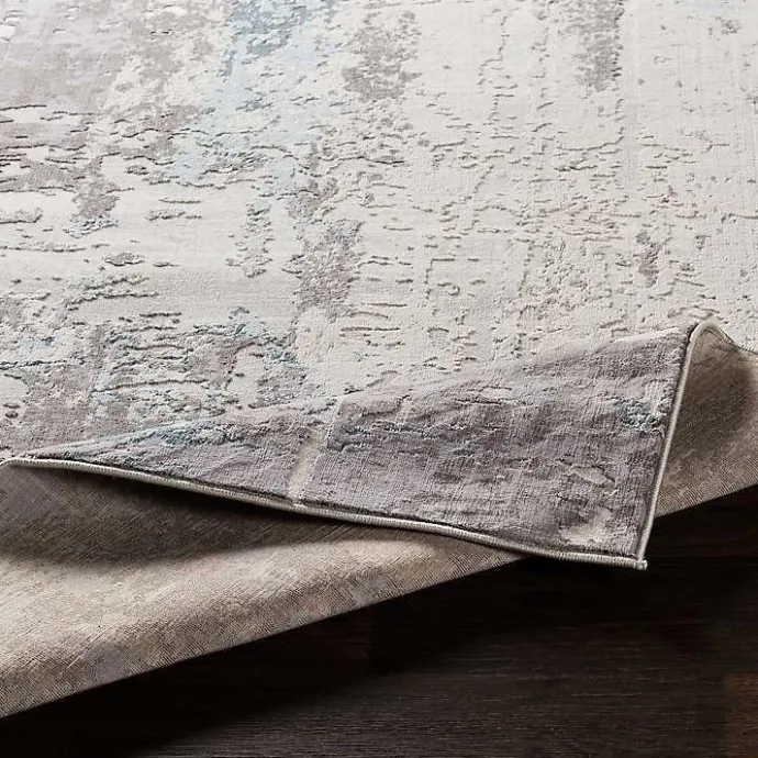 Sale Kirklands Home Charcoal and Indigo Abstract Floor Runner