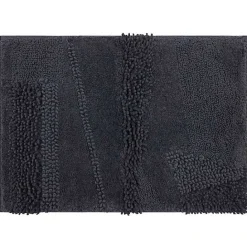Sale Kirklands Home Charcoal Asymmetrical Cotton Bath Mat Gray