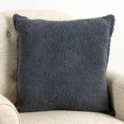 Hot Kirklands Home Charcoal Cozy Waffle Pillow Gray