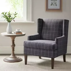 Kirklands Home Charcoal Decker Martha Stewart Accent Chair Gray
