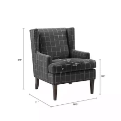 Kirklands Home Charcoal Decker Martha Stewart Accent Chair Gray