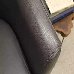 Clearance Kirklands Home Charcoal Faux Leather Winslow Accent Chair Gray