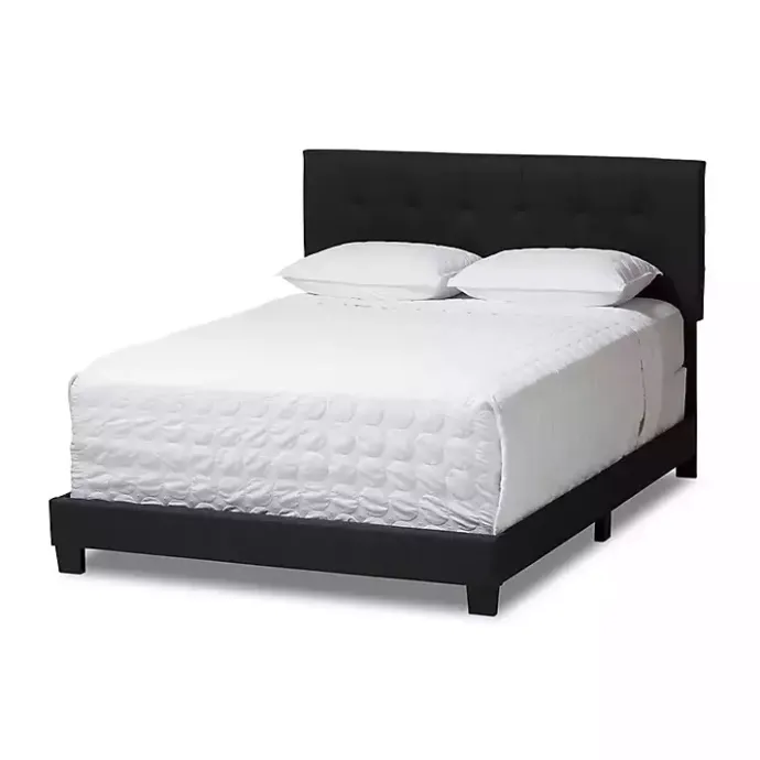 Discount Kirklands Home Charcoal Tufted Modern Queen Bed Gray