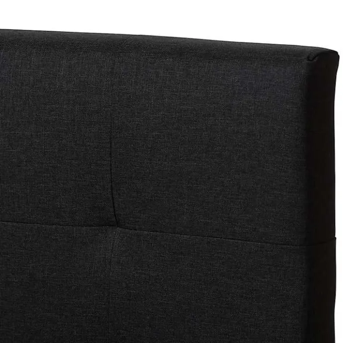 Discount Kirklands Home Charcoal Tufted Modern Queen Bed Gray