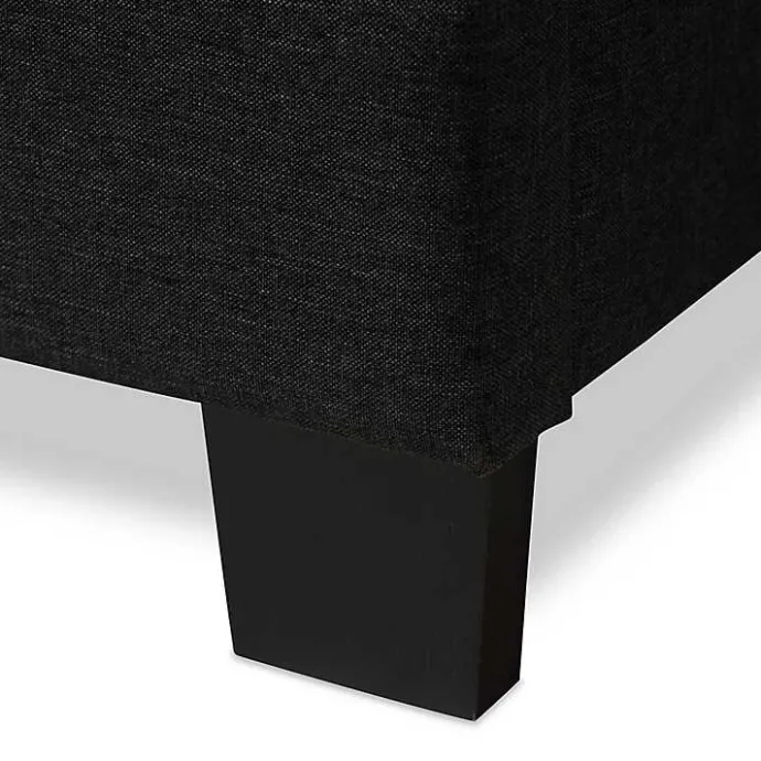 Discount Kirklands Home Charcoal Tufted Modern Queen Bed Gray