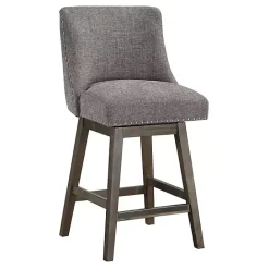 Kirklands Home Charcoal Greenfield Counter Stool Gray