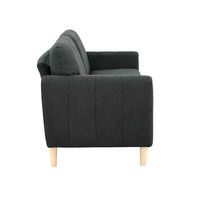 Kirklands Home Charcoal Lyon Sofa Gray