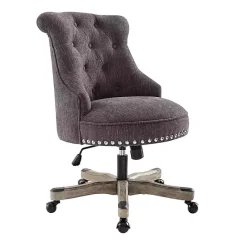 Sale Kirklands Home Charcoal Miller Tufted Office Chair Gray