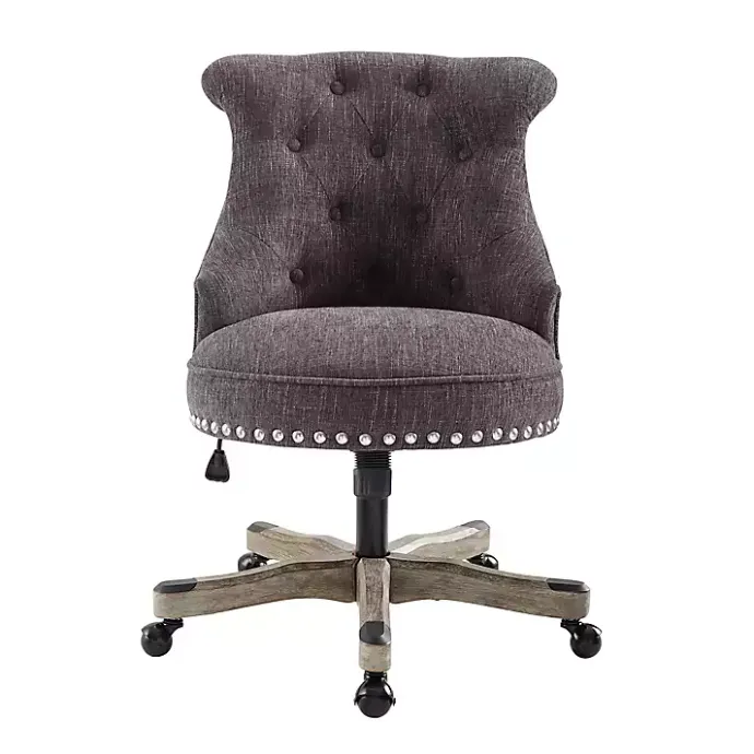 Sale Kirklands Home Charcoal Miller Tufted Office Chair Gray