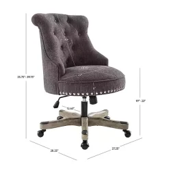 Sale Kirklands Home Charcoal Miller Tufted Office Chair Gray