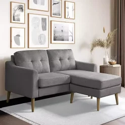 Discount Kirklands Home Charcoal 2-pc. Loveseat & Ottoman Set Gray