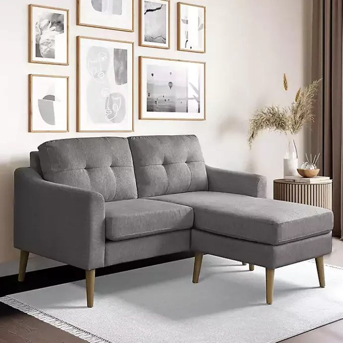 Discount Kirklands Home Charcoal 2-pc. Loveseat & Ottoman Set Gray