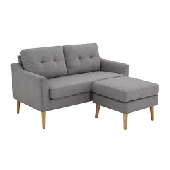 Discount Kirklands Home Charcoal 2-pc. Loveseat & Ottoman Set Gray
