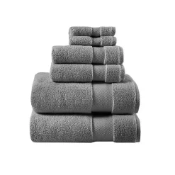 Sale Kirklands Home Charcoal 6-pc. Oversized Cotton Bath Towel Set Gray