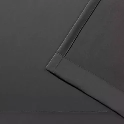 Best Kirklands Home Charcoal Sateen Curtain Panel Set, 96 in. Gray