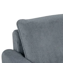 Hot Kirklands Home Charcoal Sherpa Peri Swivel Armchair Gray