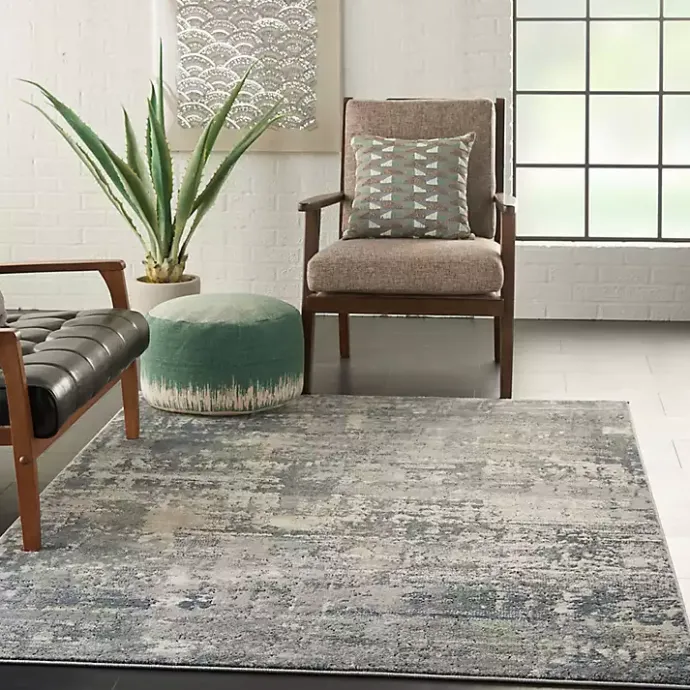 Sale Kirklands Home Charcoal Tally Textured Area Rug, 5x7