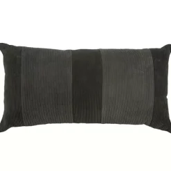 Best Kirklands Home Charcoal Velvet Corduroy Lumbar Pillow Gray