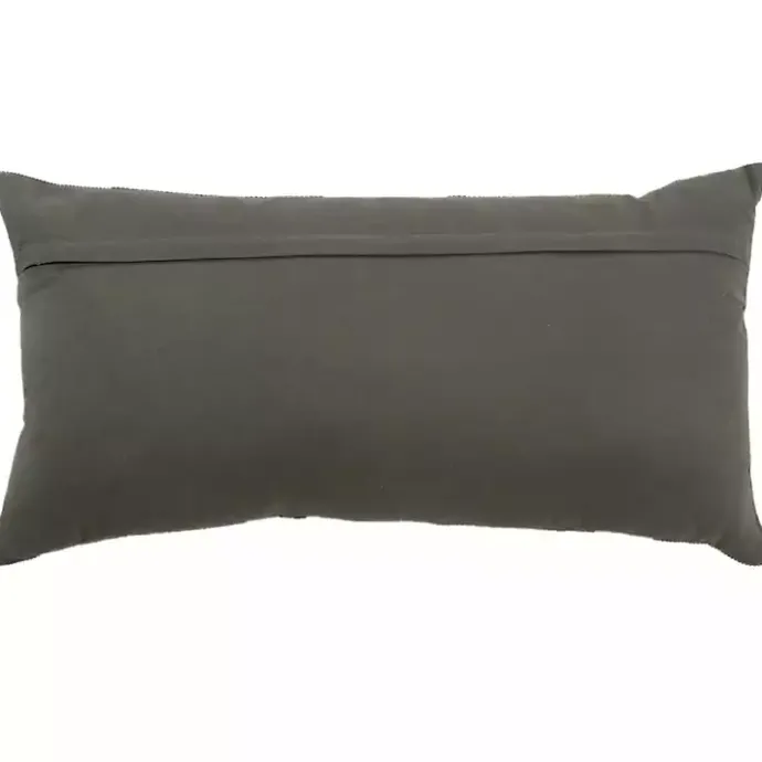 Best Kirklands Home Charcoal Velvet Corduroy Lumbar Pillow Gray