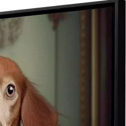 New Kirklands Home Charming Victorian Dog Framed Canvas Art Print