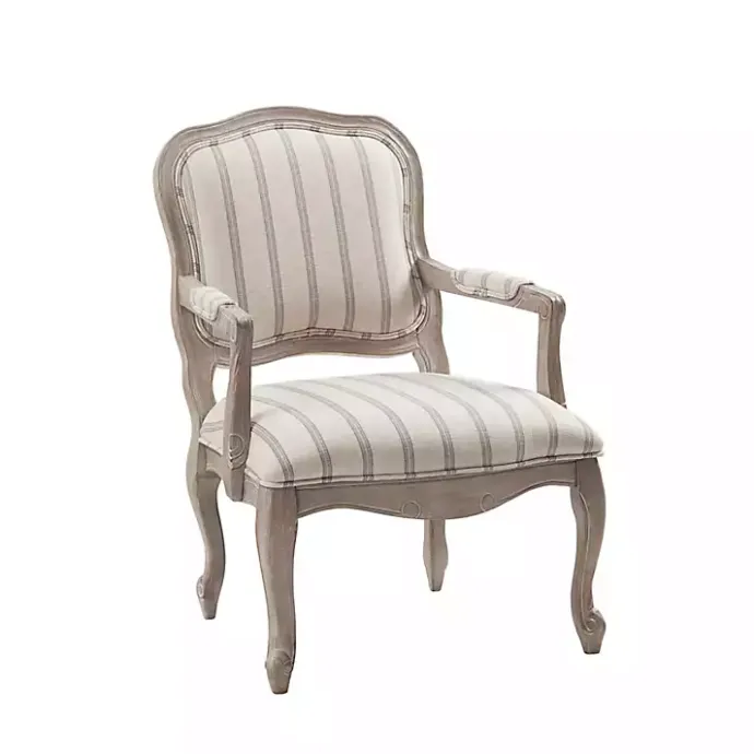 Hot Kirklands Home Chaucer Navy Striped Accent Chair