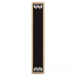 New Kirklands Home Checker Happy Halloween Ghost Table Runner, 90 in.