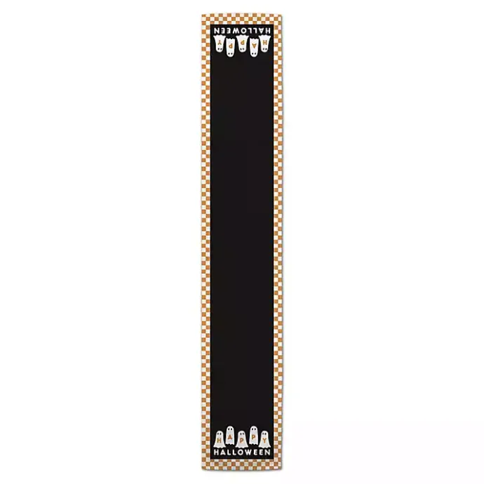 New Kirklands Home Checker Happy Halloween Ghost Table Runner, 90 in.