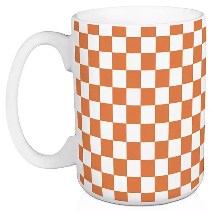 Discount Kirklands Home Checkered Spooky Season Halloween Mugs, Set of 2