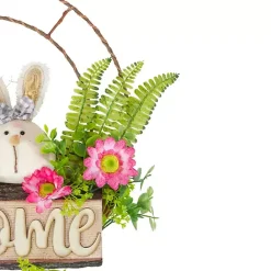 New Kirklands Home Cheerful Bunny Welcome Easter Wreath