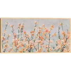 New Kirklands Home Cherry Blossom Blooms Birch Framed Canvas Print