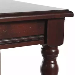 Clearance Kirklands Home Cherry Wood Sybil Accent Table Brown