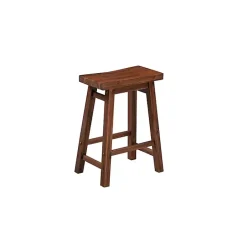 Kirklands Home Chestnut Sonoma Saddle Counter Stools, Set of 2 Brown