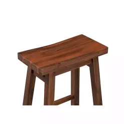 Kirklands Home Chestnut Sonoma Saddle Counter Stools, Set of 2 Brown