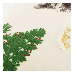 Online Kirklands Home Chilly Racoon Embroidered Throw Pillow