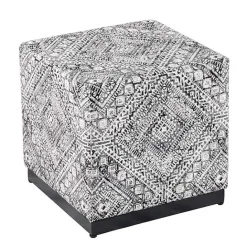 Discount Kirklands Home Chinle Velvet Cube Ottoman