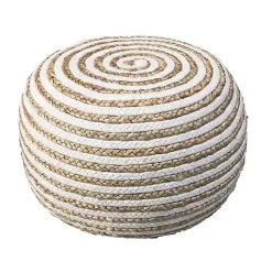 Sale Kirklands Home Chipper Braided Pouf